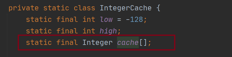 这是啥意思?我们先来看这个cache:integercache.