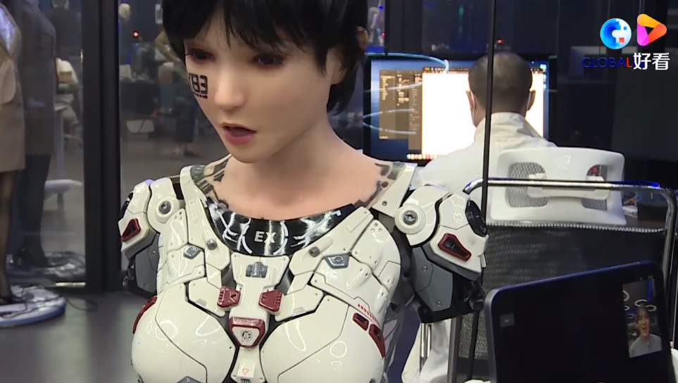 大连美女仿生机器人火了网友人形电脑东北银