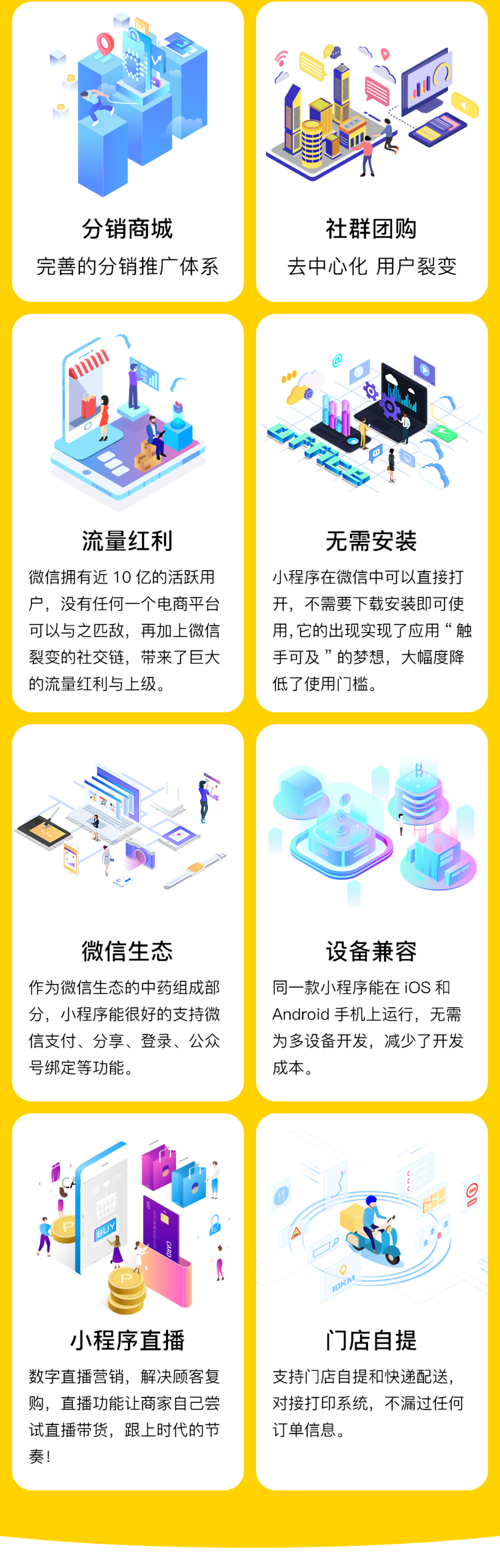 小程序, 电商/零售, 电商, 多门店, 拼团, 小程序商城, 零售