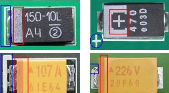 pcb电容正负极区分图解图片