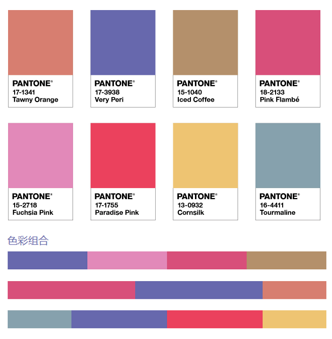 历年年度流行色到目前为止pantone年度代表色已经连续发布了23年了