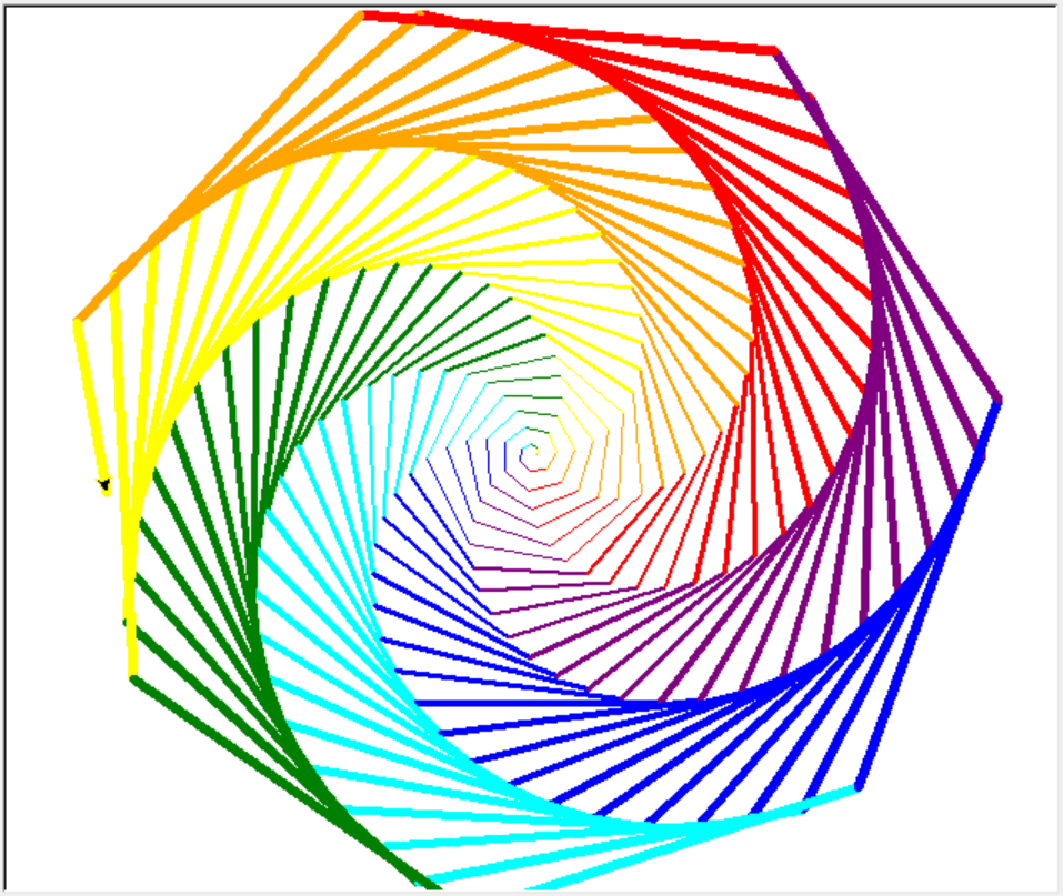 用 python 画彩虹线