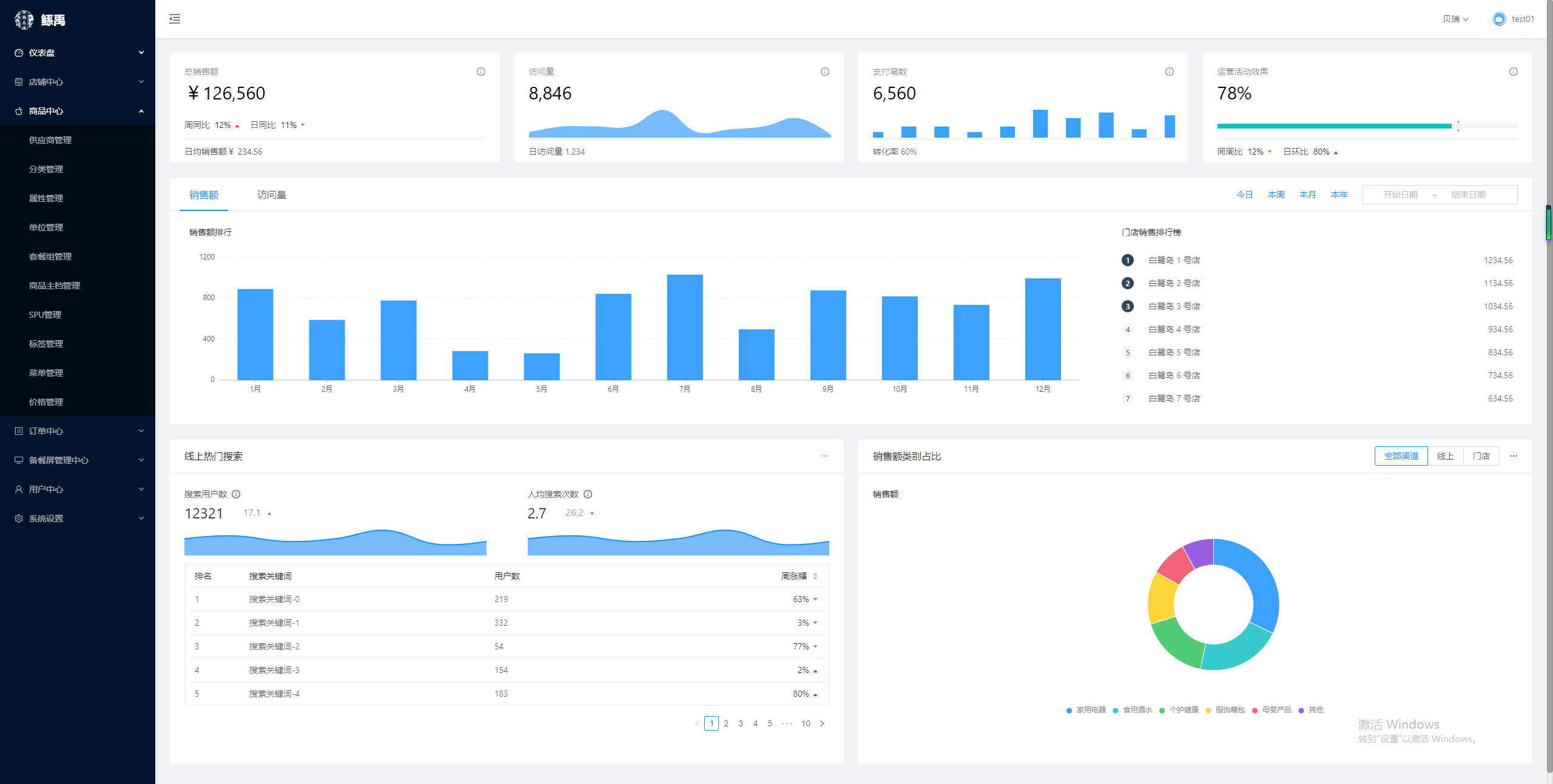 鲧禹中台管理系统