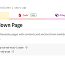 Vue Markdown Page