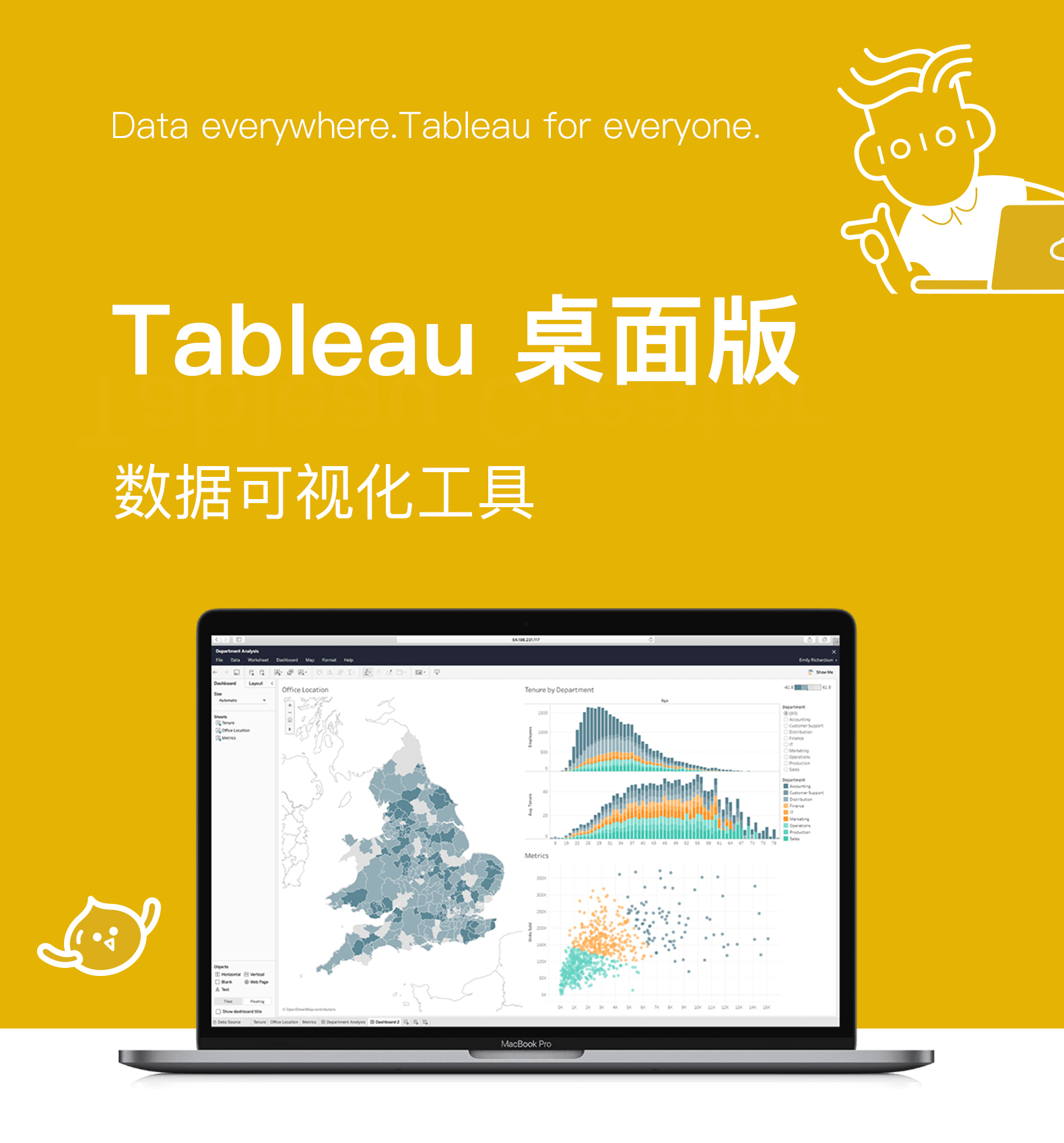账号开通, 工具软件, 数据处理, Tableau