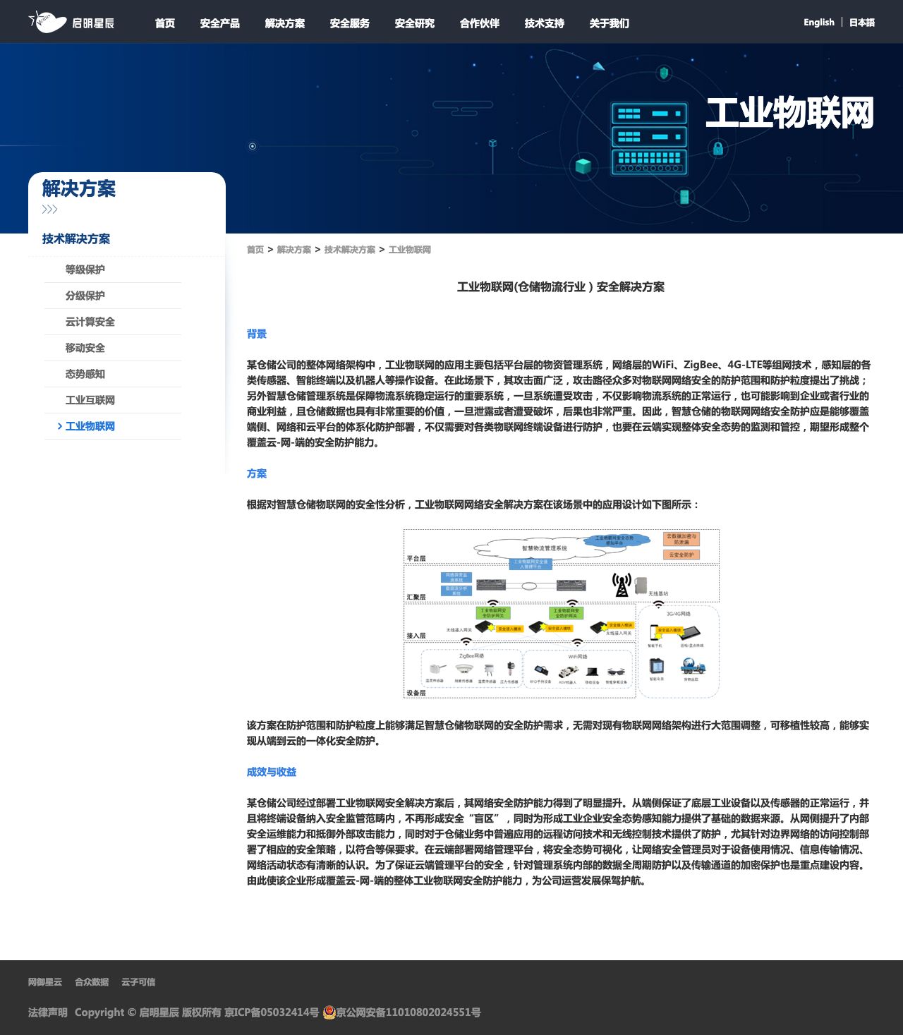 启明星辰-工业物联网解决方案-解决方案介绍