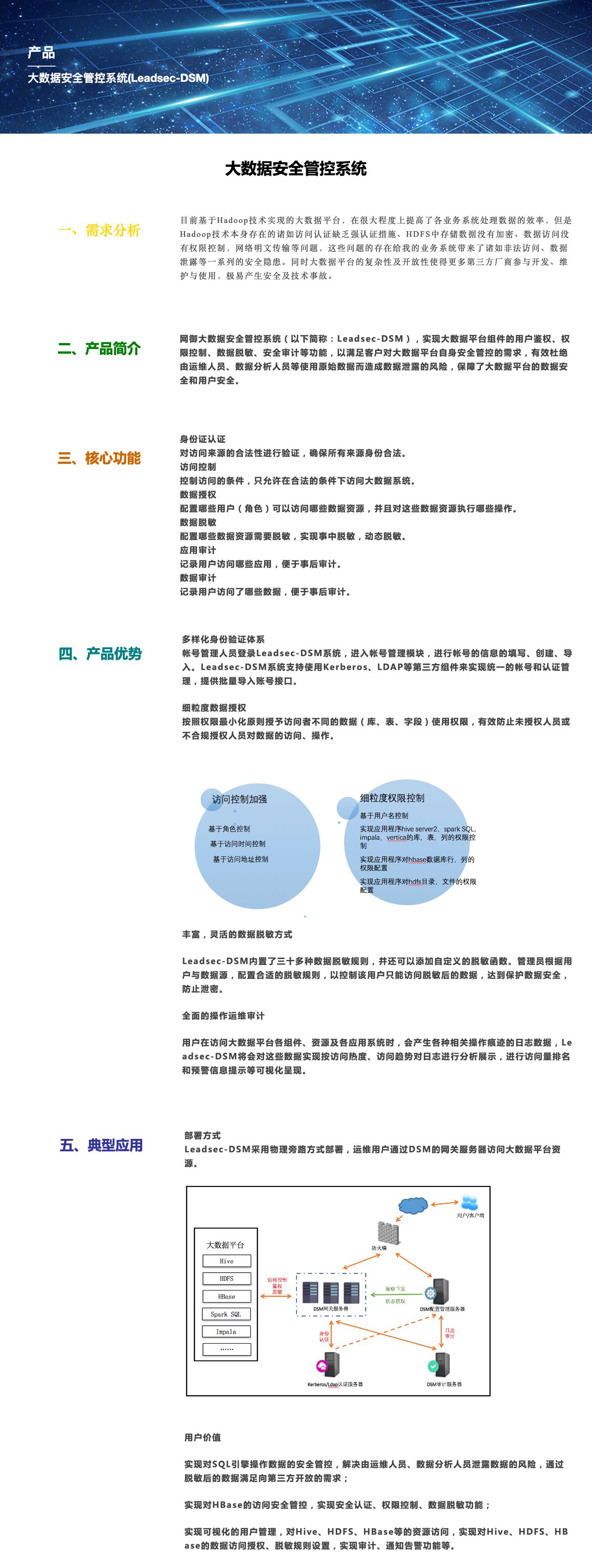 大数据安全管控系统(Leadsec-DSM)-解决方案介绍