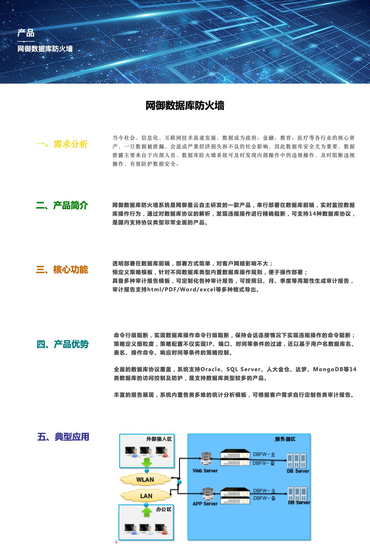 网御数据库防火墙-解决方案介绍