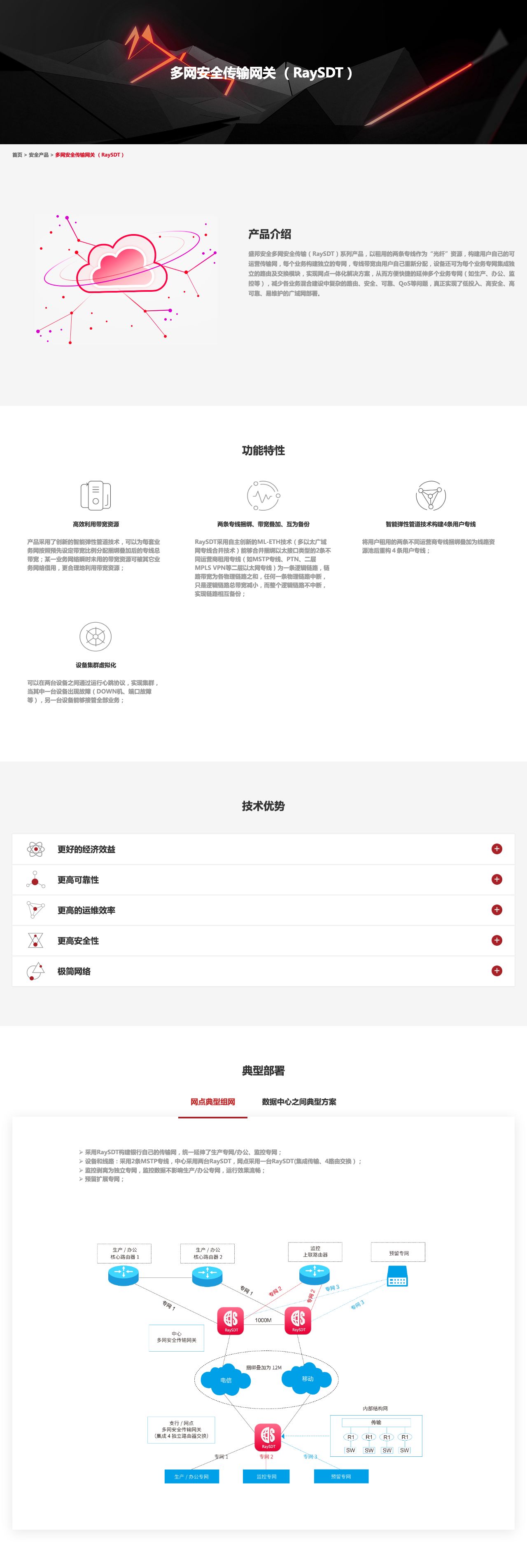 多网安全传输网关 （RaySDT）——盛邦安全-解决方案介绍