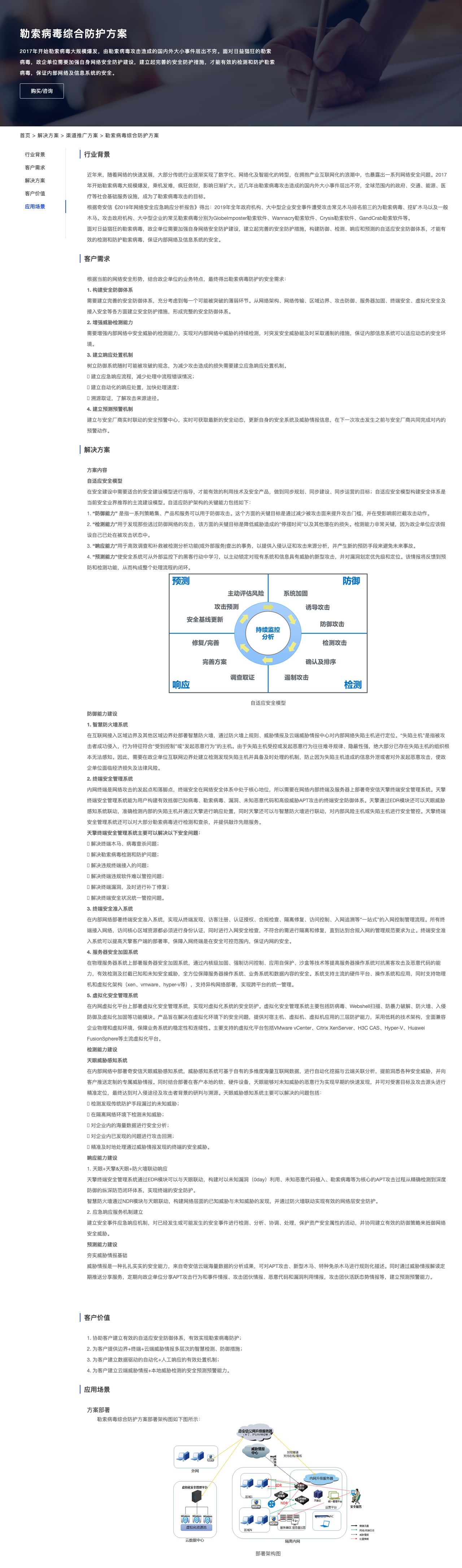 勒索病毒综合防护方案-解决方案介绍