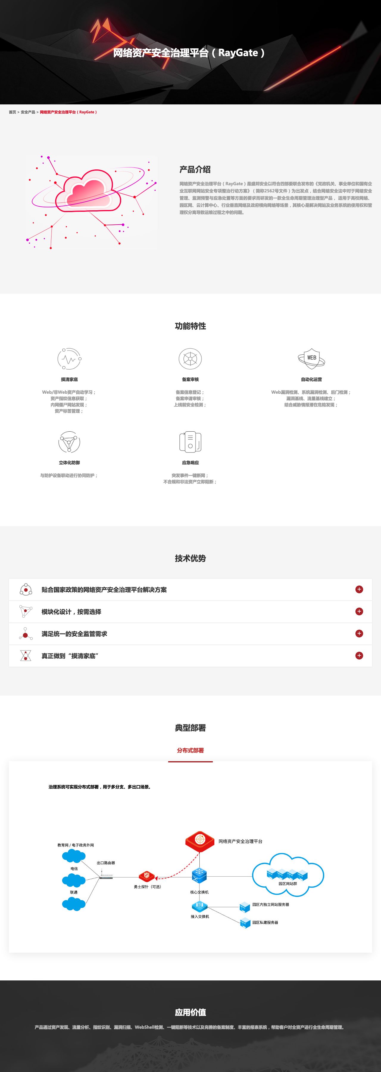 网络资产安全治理平台（RayGate）——盛邦安全-解决方案介绍