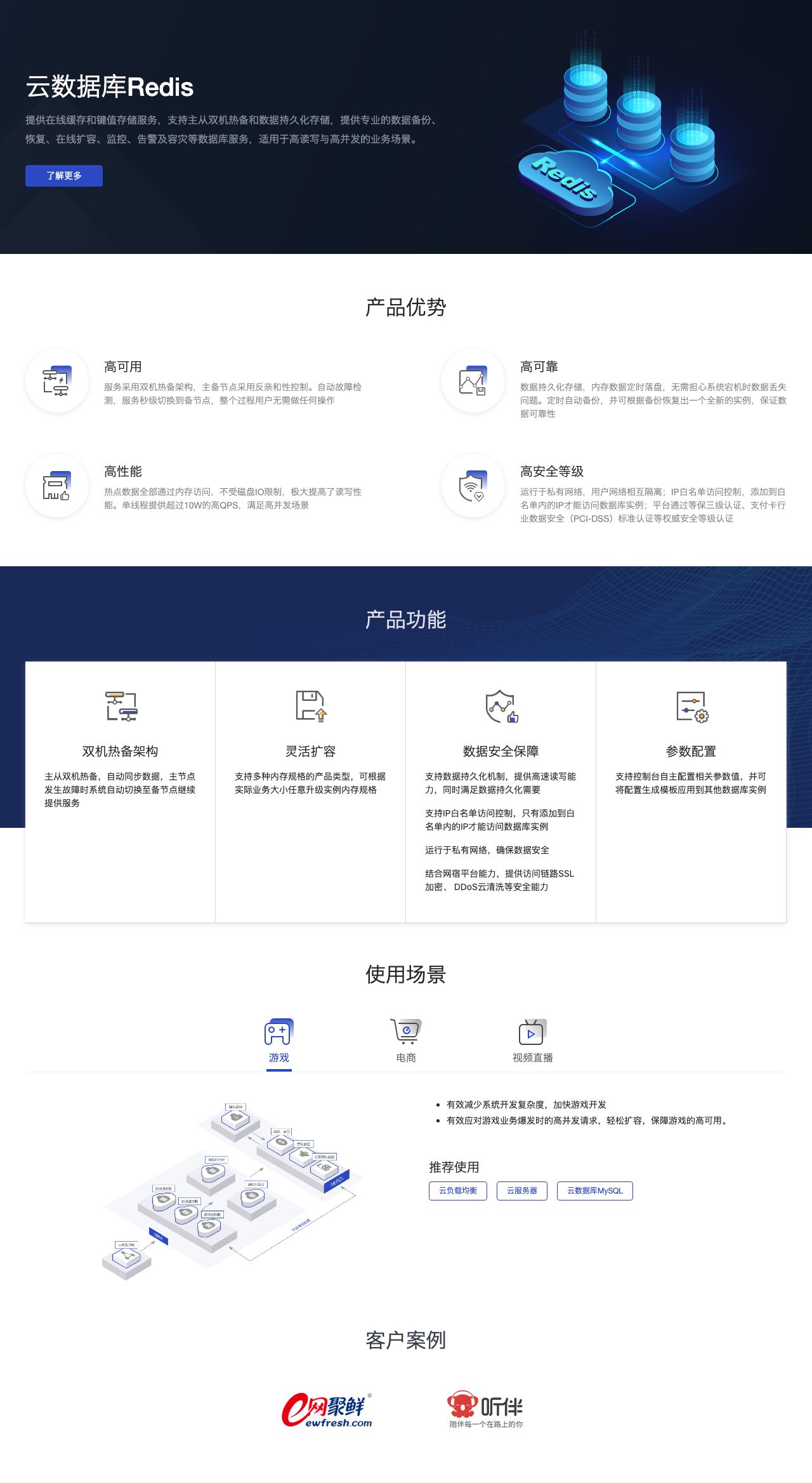 云数据库Redis-解决方案介绍