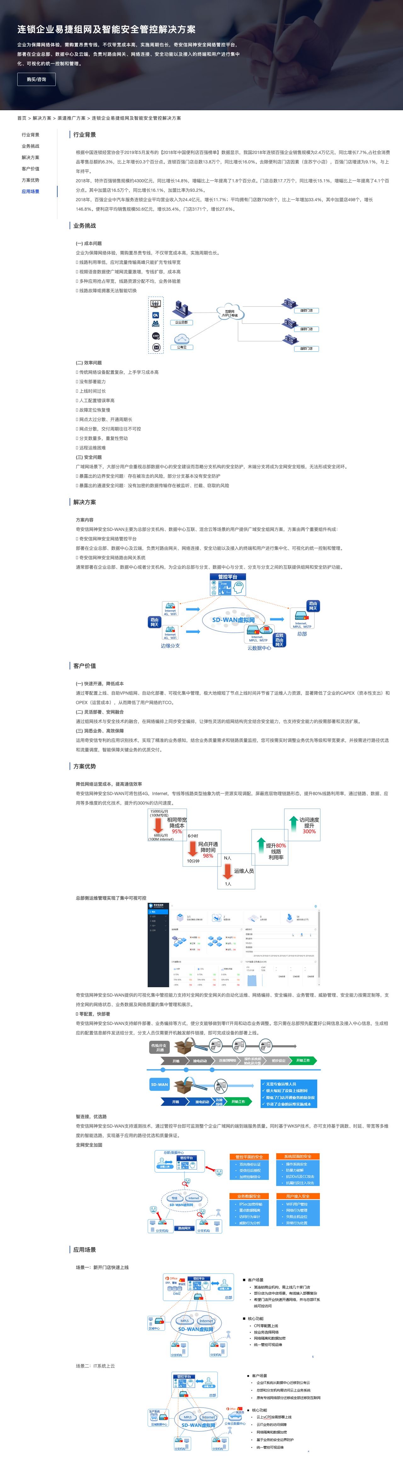 连锁企业易捷组网及智能安全管控解决方案-解决方案介绍