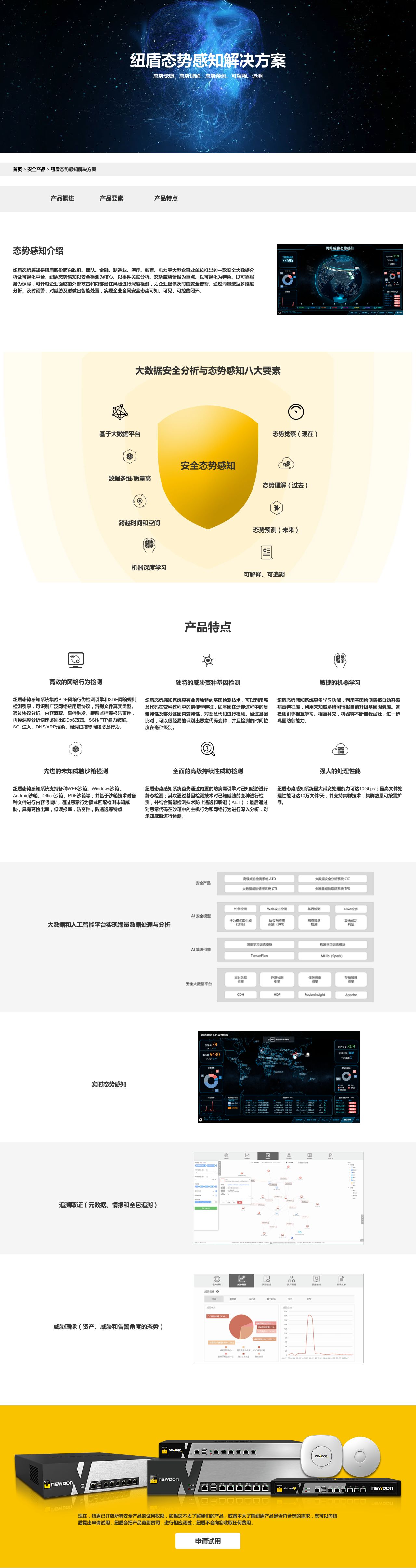 态势感知-过等保，找纽盾，纽盾让网络更安全-解决方案介绍