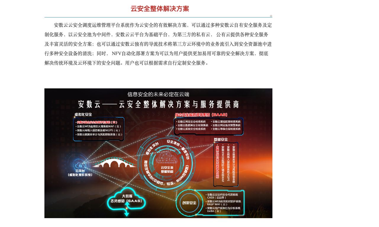 云安全整体解决方案-解决方案介绍