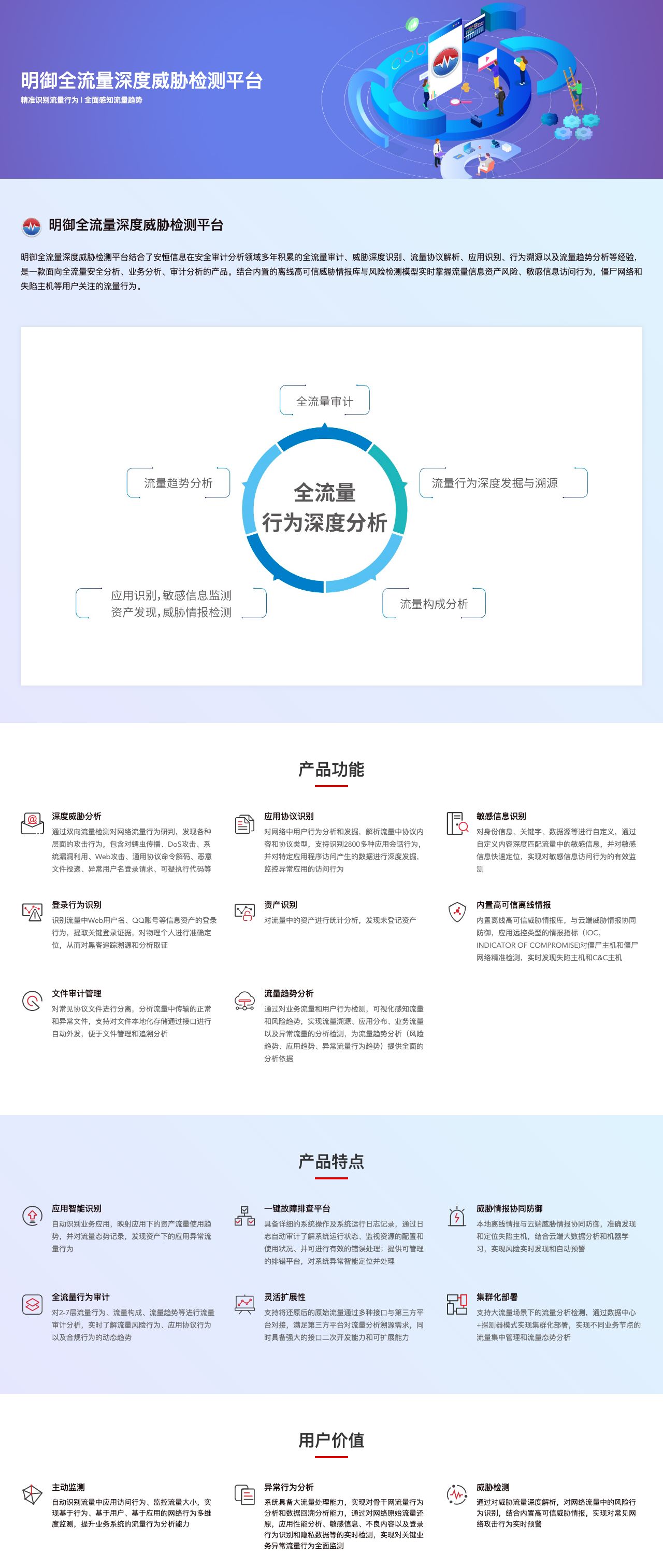 明御全流量深度威胁检测平台-解决方案介绍