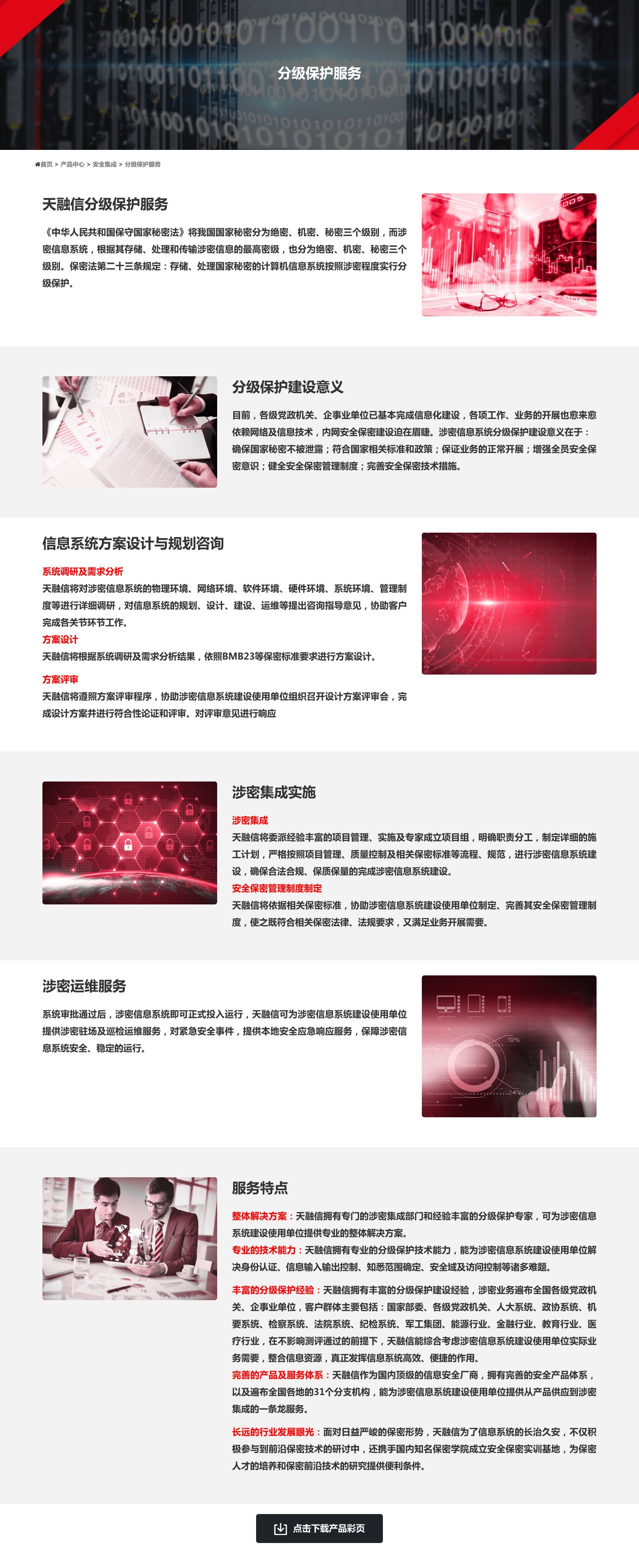 分级保护服务 - 天融信-解决方案介绍