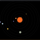 模拟太阳系行星公转