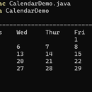 java 用Calendar、Date类实现当前月份日历的显示