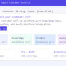 FlowDesk - AI 智能客服 SaaS 产品 Landing Page